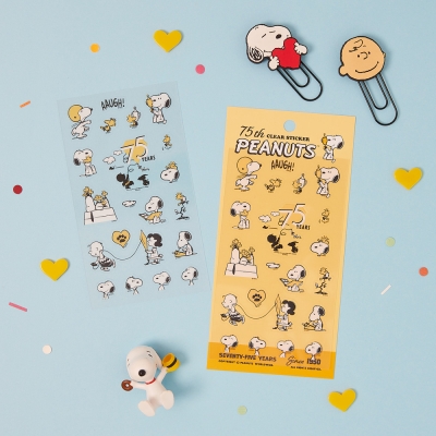 [Peanuts] 피너츠 75주년 클리어 스티커